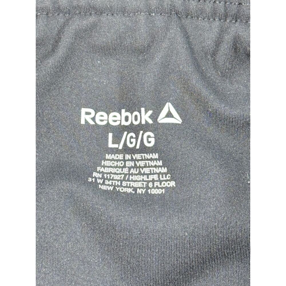 Reebok Black High Waisted Leggings with Side Pockets Size Large - Picture 2 of 5